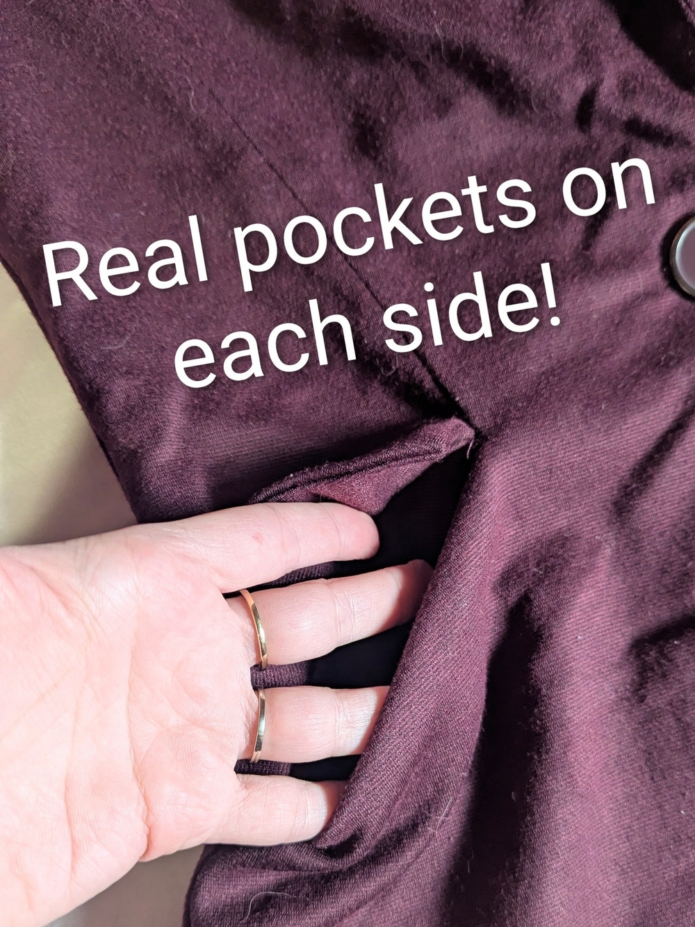 Ricki's GUC Plum/Burgundy Ruched 3/4 Sleeve Blazer Knit Suit Jacket Size XSmall - Picture 7 of 13